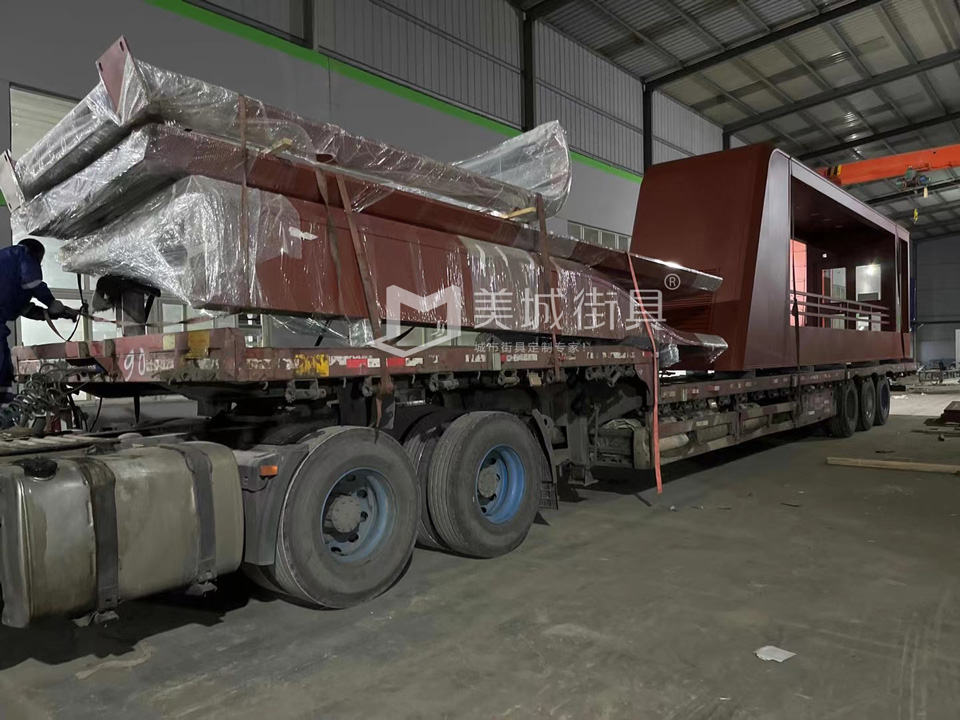 2022.10.6美城街具供應(yīng)忻州第二車、第三車候車亭發(fā)貨記錄