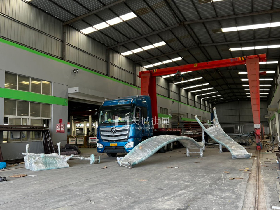 2022.10.9美城街具供應(yīng)鹽城濱海公交候車(chē)亭發(fā)貨記錄